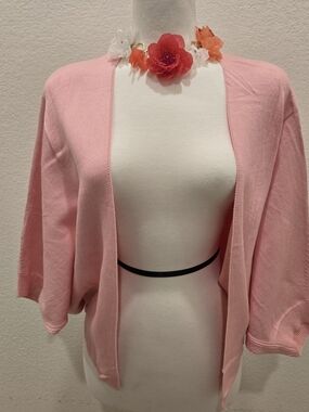 New Mintee 16 Pastel Pink Open Cardigan